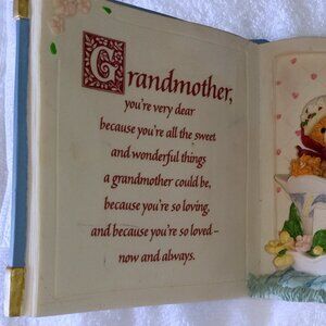Home Decor Musical Porcelain Book  for Mothers or any Day  plays  Tea For Two